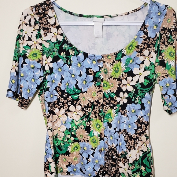 H&M floral blouse  top - Picture 3 of 4